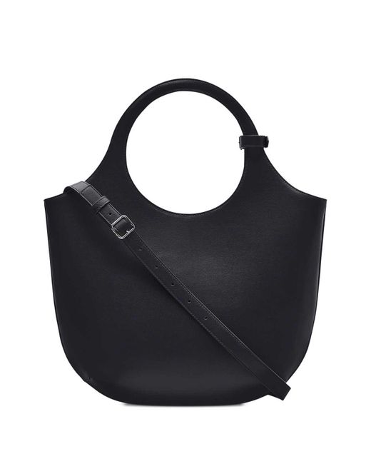 Courreges Blue Medium Holy Leather Tote Bag