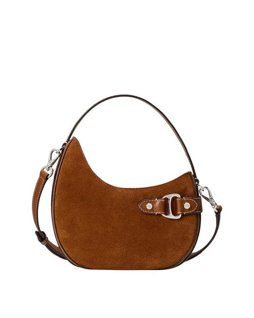 Ralph Lauren Brown Tasha Sm Crs-Crossbody-Small