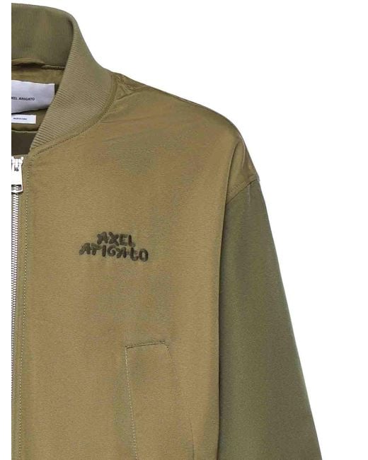 Axel Arigato Green Archer Bomber Jacket With Logo for men
