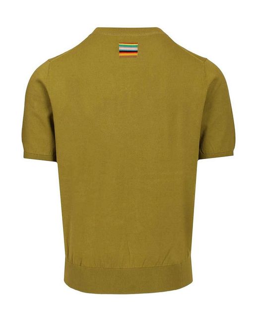 Paul Smith Green Knitted T-Shirt for men