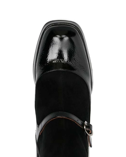Chie Mihara Black Kabry Patent-Leather Ankle Boots