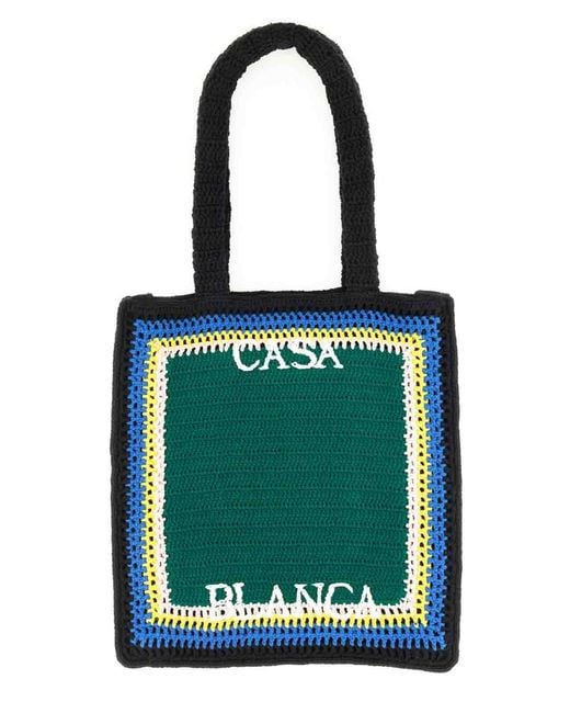 Casablanca Green Crochet Bag