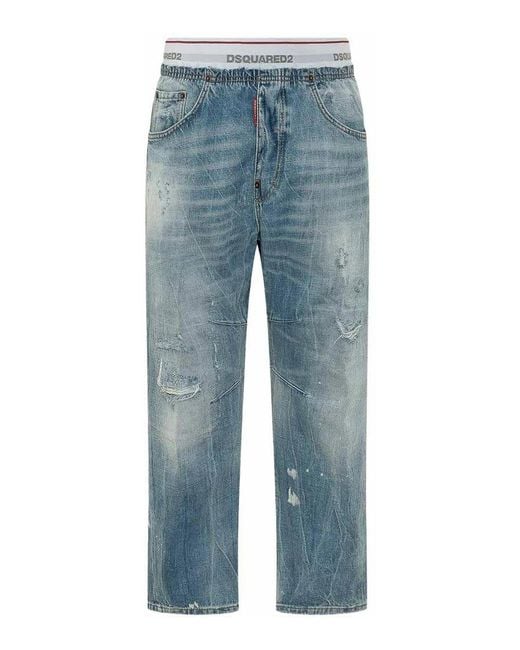 DSquared² Blue Pants for men