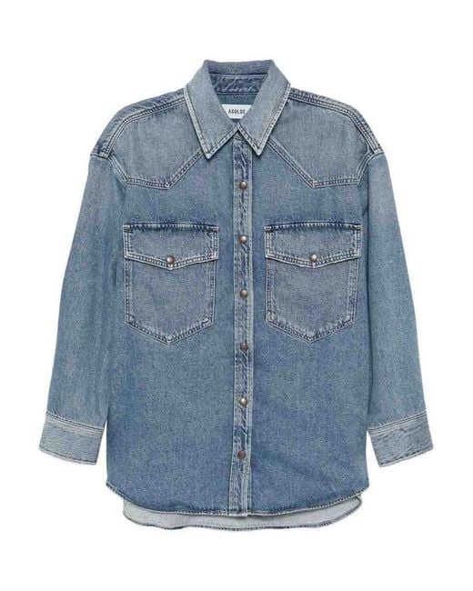 Agolde Blue Lotta Denim Jacket