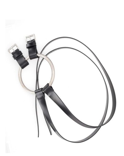 ANN DEMEULEMEESTER BOBBIE LONG WHITE ベルト Ann Demeulemeester ANN