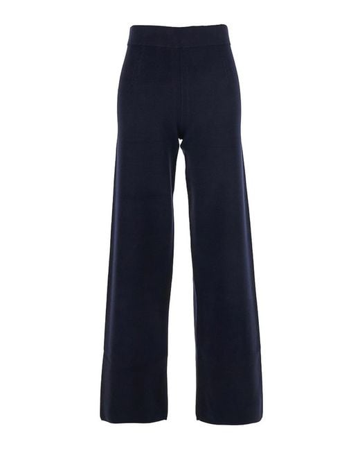 Max Mara Blue Pants With Elastic Waist