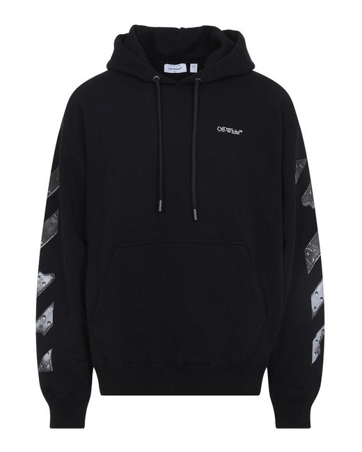 Off-White c/o Virgil Abloh Blue Off Metal Arrow Skate Hoodie for men