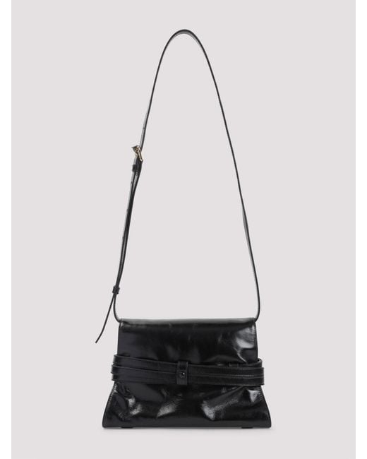 Moschino White Leather Shoulder Bag