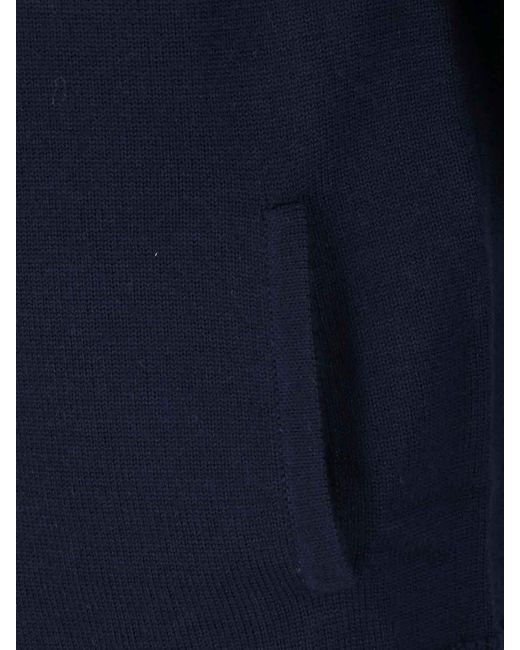 Casablanca Blue Wool Cardigan for men