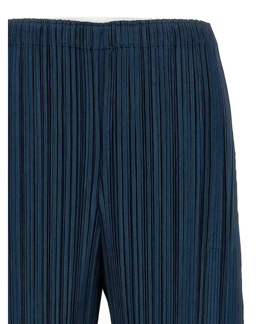 Pleats Please Issey Miyake Blue Mellow Pleats Pants