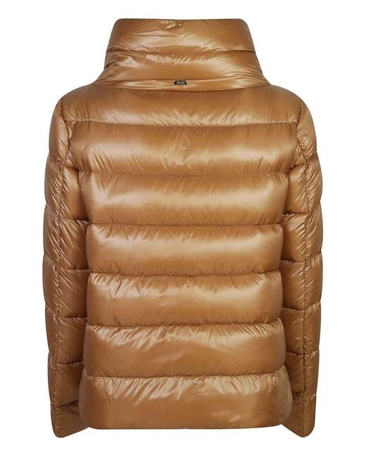 Herno Brown Amelia Short Down Jacket