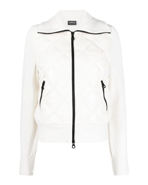 Duvetica White Cefalu Quilted Down Jacket