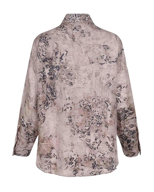 Alysi Multicolor Shirt Made Of Silk