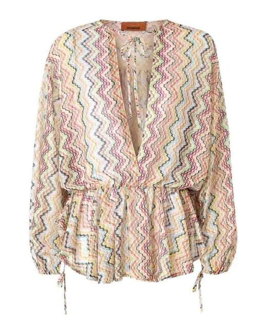 Missoni Natural Short Cover Up
