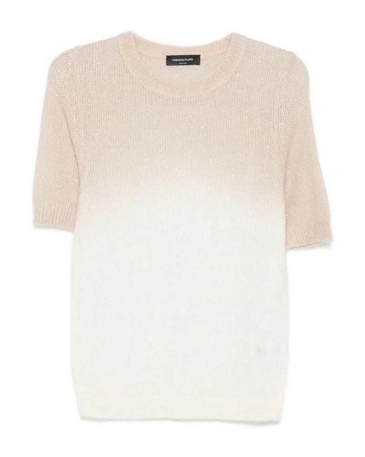 Fabiana Filippi White Degrade Sweater