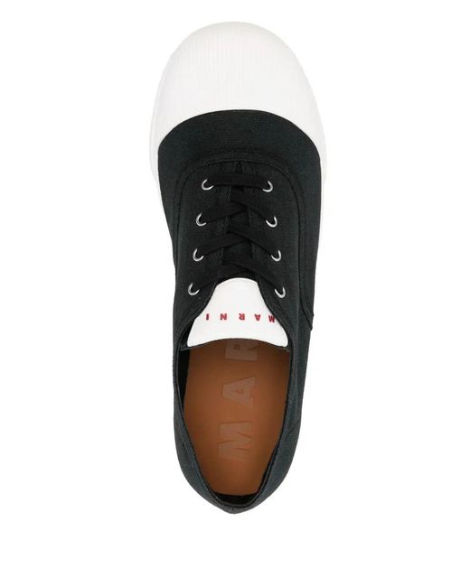 Marni Black Leather Sneakers for men