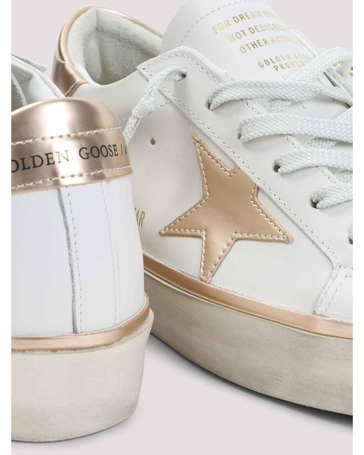 Golden Goose Deluxe Brand White Hi Star Sneakers