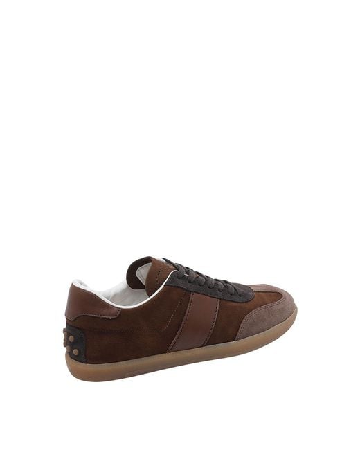 Tod's Brown Tods Tabs Sneakers for men