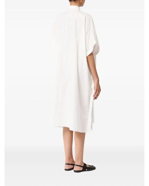 MM6 by Maison Margiela White Midi Dress