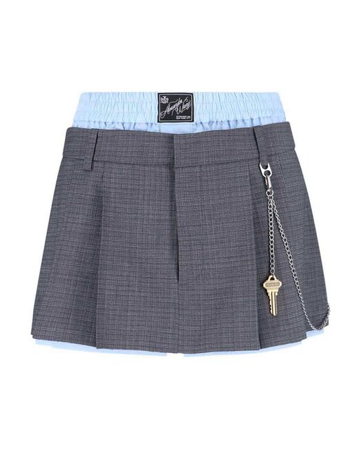 Alexander Wang Blue Mini Skirt