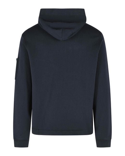 C P Company Blue Cotton Sweatshirt for men