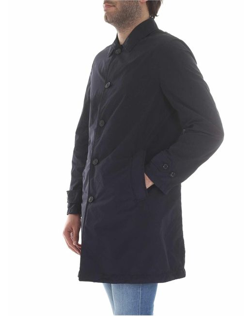 Aspesi Blue Lemon Overcoat for men