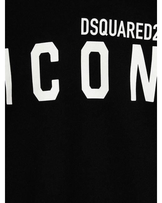 DSquared² Black Sweatshirt With Logo for men