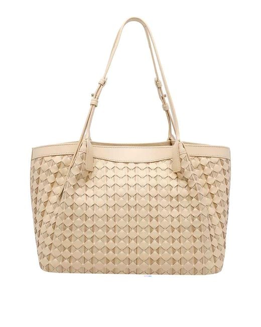 Serapian Natural Small Secret Mosaico Tote Bag