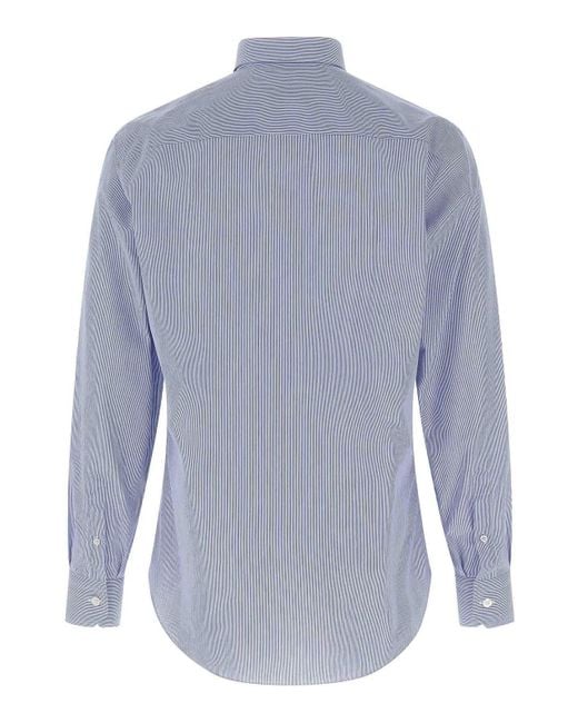 Brioni Blue Trevi Mark Shirt for men