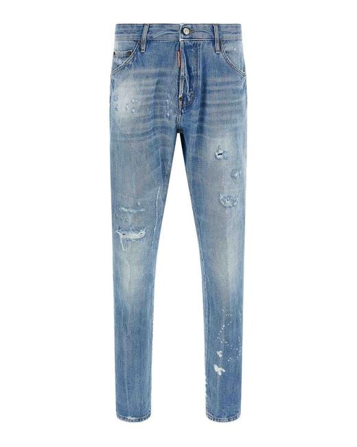 DSquared² Blue Teddy Jeans for men