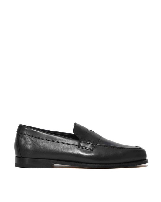 Doucal's Black Penny Loafer for men