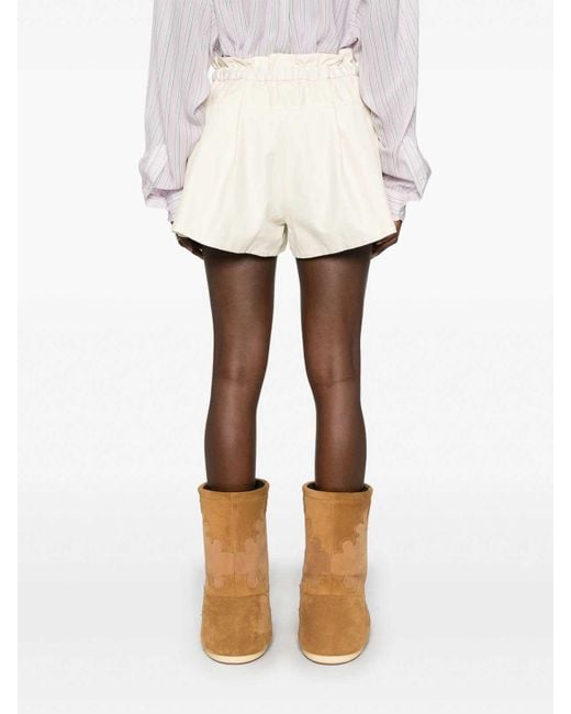 Moncler Natural Drawstring-Waist Shorts for men