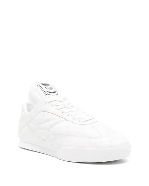 Chloé White Chlo Kick Sneakers