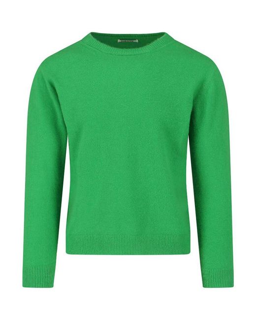 Auralee Green Cashmere Blend Sweater for men