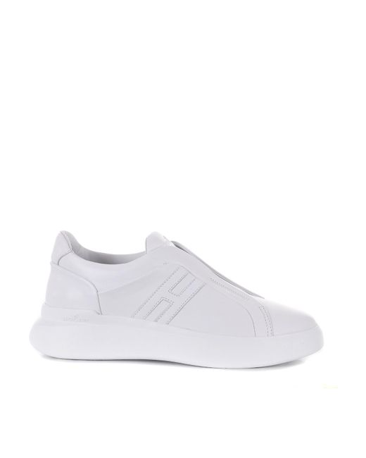 Hogan White "H580" Slip-On Sneakers for men