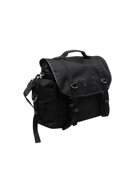 Maison Margiela Black Small High Tech Messenger Bag for men