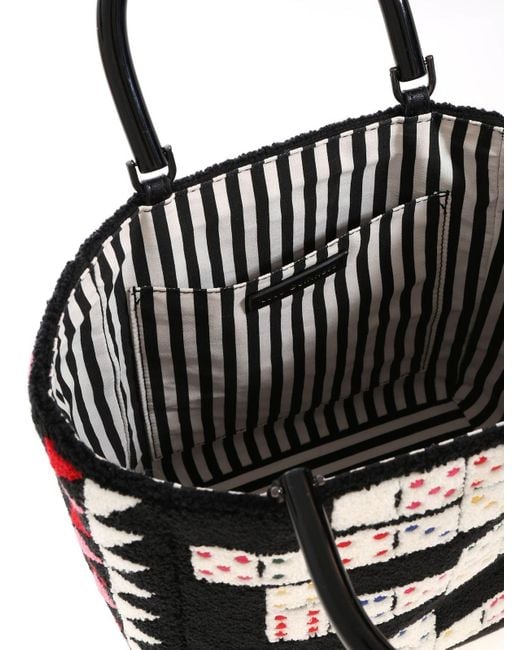 Lulu Guinness White Domino Bibi Handbag
