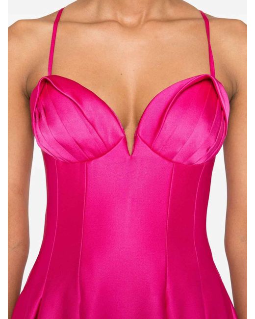 Rebecca Vallance Pink Sweetheart Neckline Dress