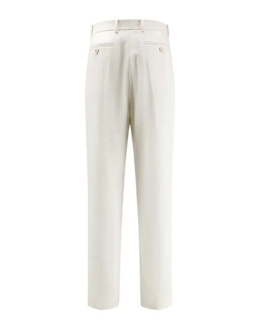 Givenchy White Double Pleat Pants