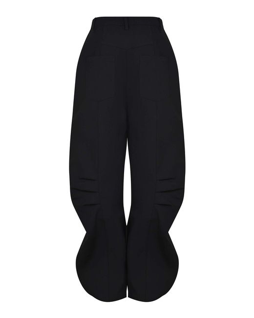 ROTATE BIRGER CHRISTENSEN Black Pants Made Of Polyester