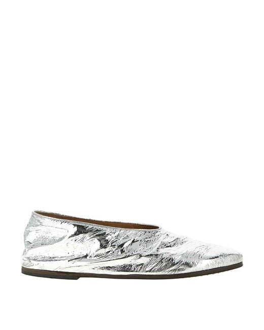 Marsèll White Coltellaccio Ballet Flats