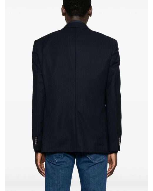 Boss Blue Single-Breasted Blazer for men