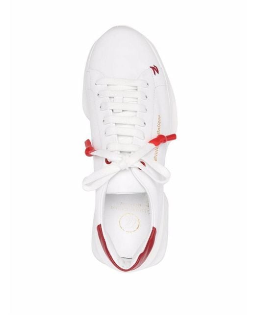 Giuliano Galiano White Logo Sneakers for men