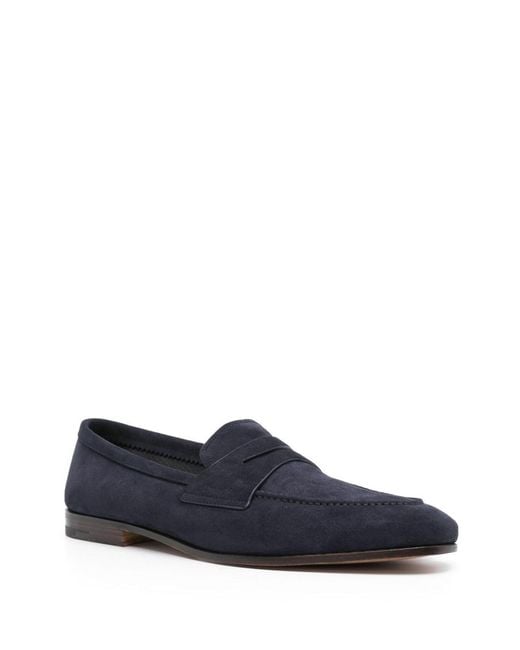Church's Blue Soft Suede Maesteg Loafers for men