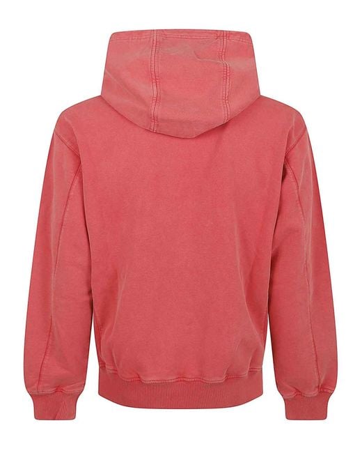 Casablanca Red Chrome Text Printed Hoodie for men