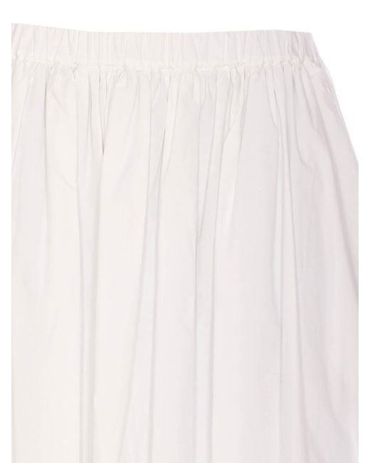 Pinko Johnny Long Balloon Skirt in White | Lyst