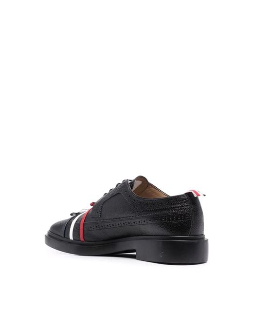 Thom Browne Black Three-Bow Derby Brogues
