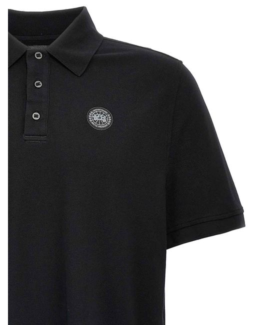 Canada Goose Black Polo Shirts for men