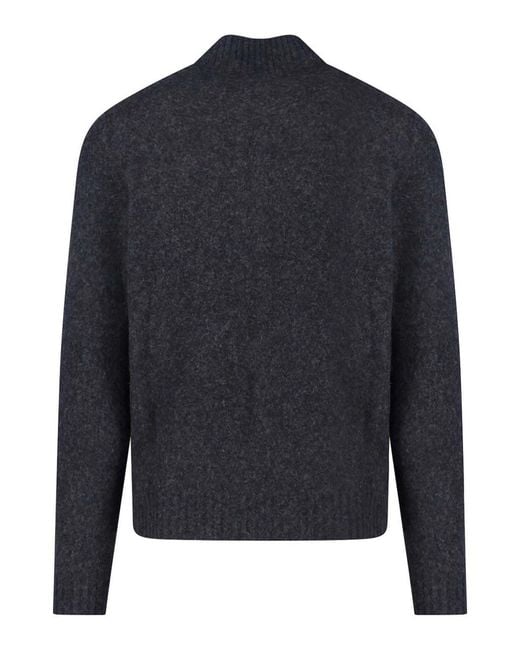 Drumohr Blue Lambswool Sweatshirt for men