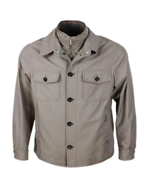 Moorer Gray Jacket for men